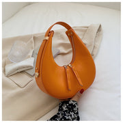 Zeenat Styles Vintage Fashion Half Moon Hobo Shoulder Bags Double Zipper Design - Zeenat Style