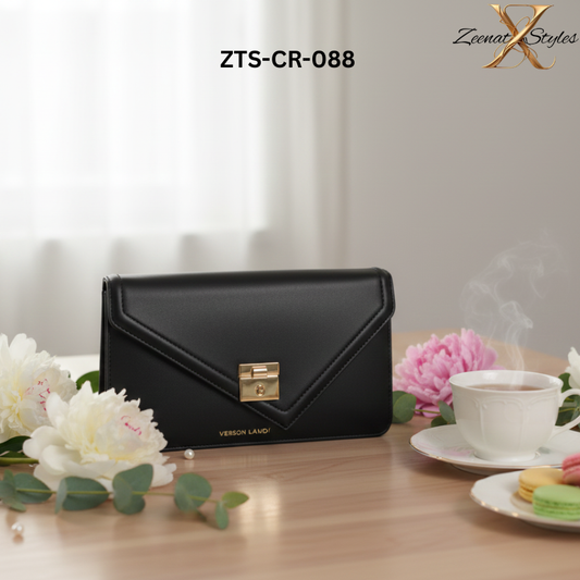 Elegant 'Fashion & Bags' Signature Red Flap Clutch ZTS-CR088