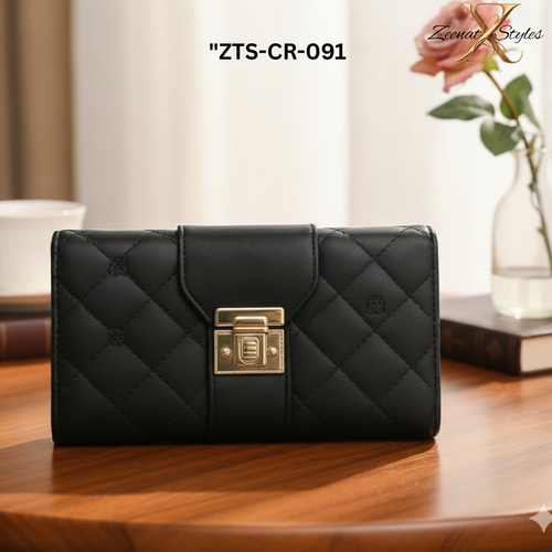 "Elegant Pink Quilted Clutch – Forever AHS Collection"ZTS-CR091