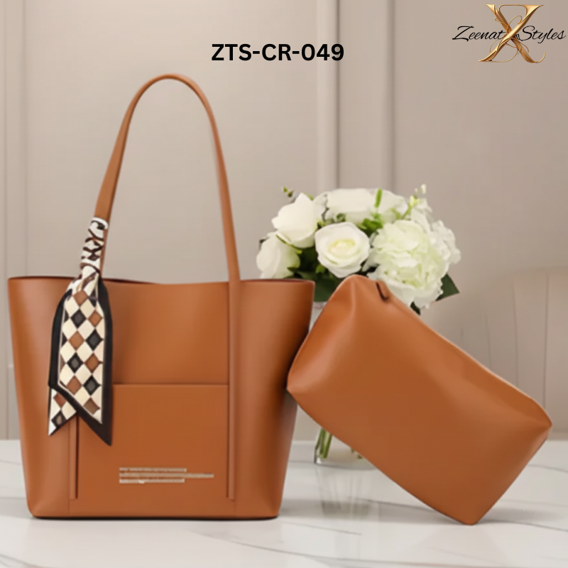 Elegant bag for women Tote Bag with Scarf Accent ZTS-CR-049