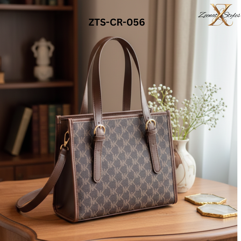 Tote Bag with Zip Closure FashionableZTS-CR056