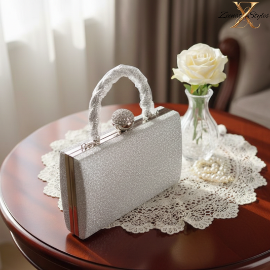 "Royal Touch" Hard Case Clutch with Crystal LockZTS-CR