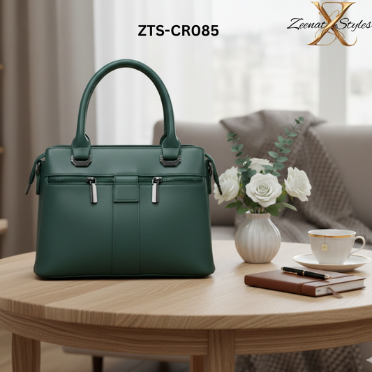 Elegant Double-Zip Day Bag ZTS-CR085