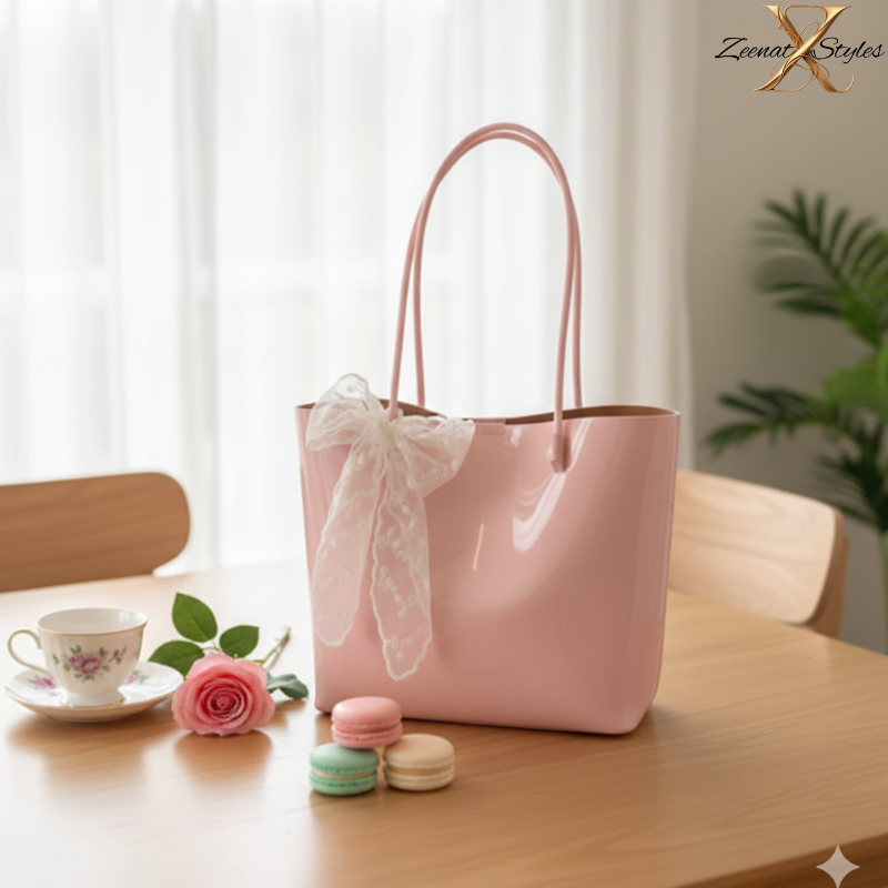 Luxury Tote Bag with Zipper