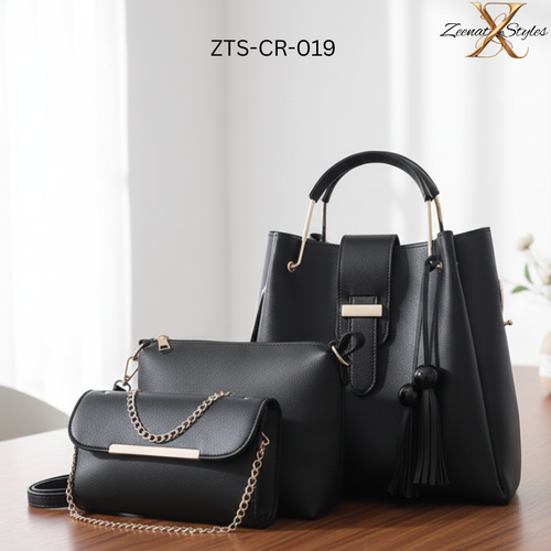 3 Pieces Tassel Ladies Bags Handbag Set ZTS-CR-019