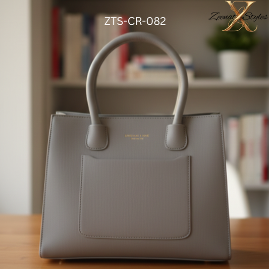 Textured Faux Leather Shoulder/Top Handle Bag ZTS-CR082