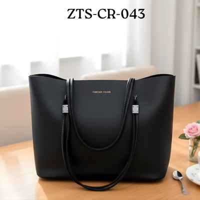 Forever Young Classic Black Tote Bag ZTS-CR-043