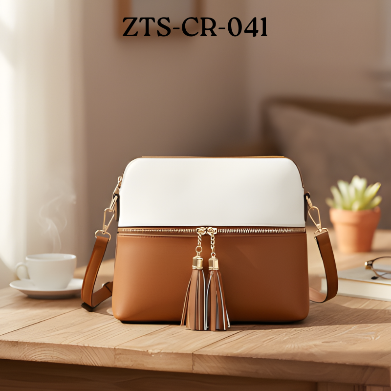 Stylish Two Tone Crossbody Ladies Bag ZTS-CR-041