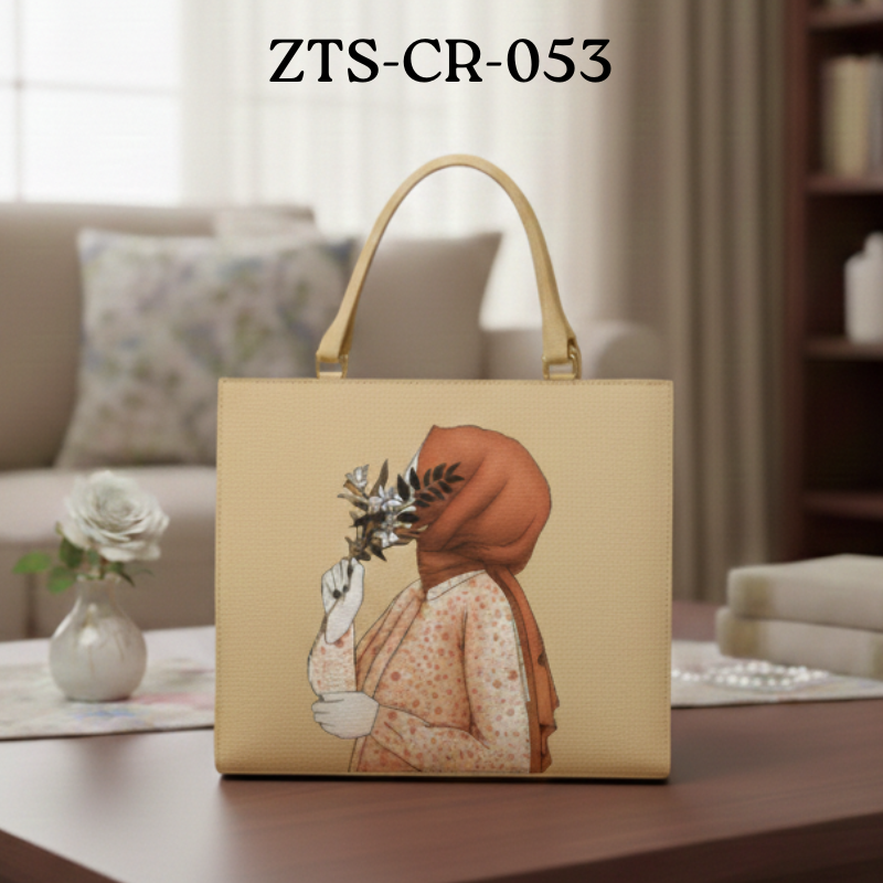 Eleghant HandBag Canvas Hijab Design ZTS-CR-053