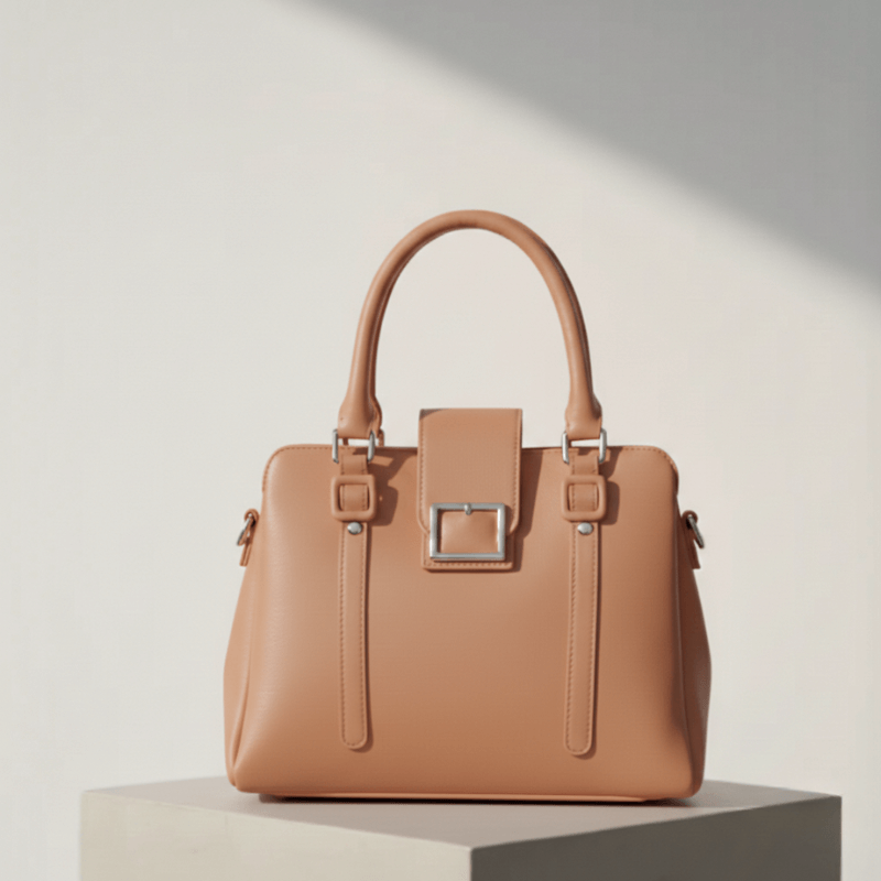 Women’s Luxury Peach Shoulder Handbag ZTS-CR-083