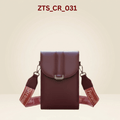 Crossbody Bag Premium Maroon Mobile Sling Bag with Wide Strap ZTS_CR_031