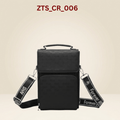 Crossbody Bag Premium Black Mobile Sling Bag with Wide Strap ZTS-CR006