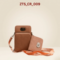 Crossbody Bag for women Textured Cross-body Mobile Bag & Wallet Set ZTS-CR009