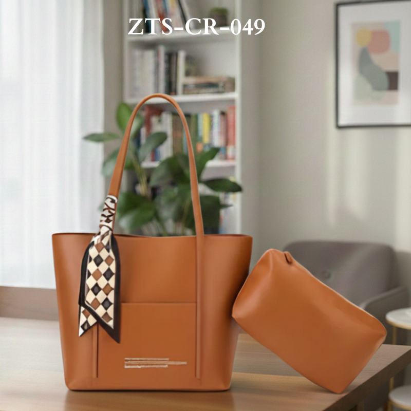 Elegant bag for women Tote Bag with Scarf Accent ZTS-CR-049