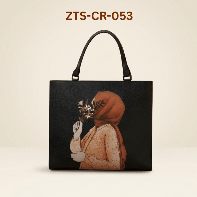 Hijabi Bag Elegant Square Art Handbag ZTS-CR-053