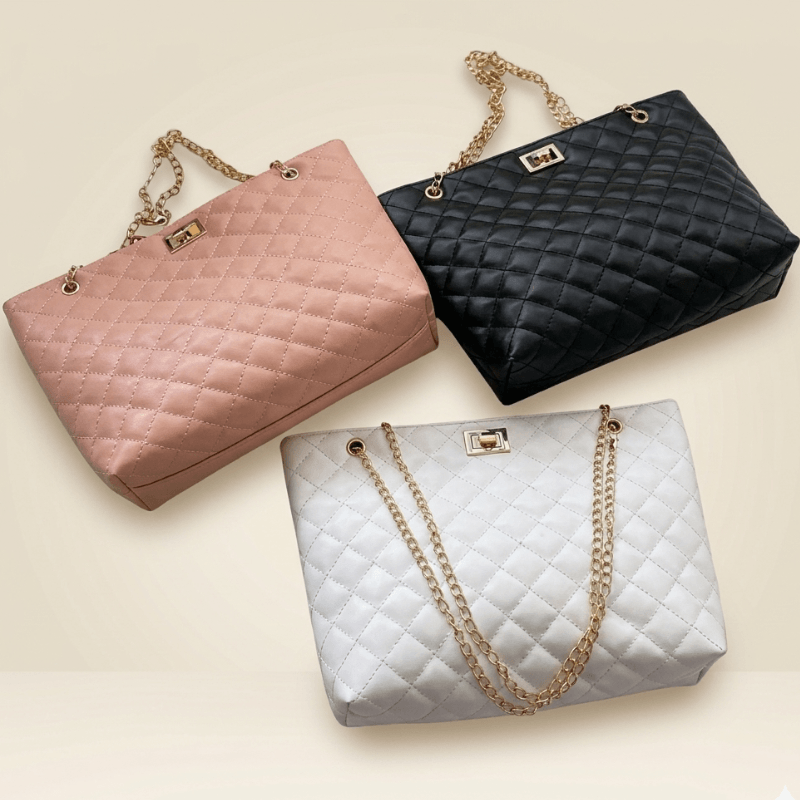 Elegant Quilted Chain Shoulder Bag – Premium Synthtic Leather ZTS-CR-062