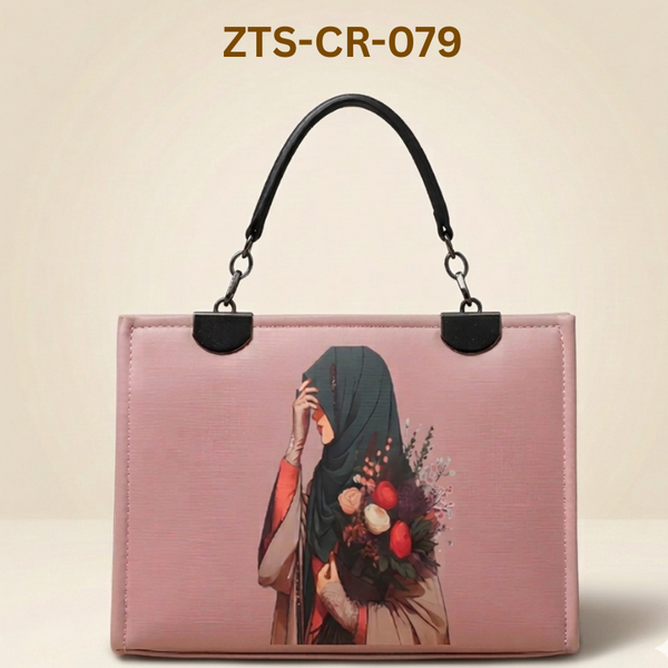 Canvas bag Chic Floral Hijabi Printed Bag ZTS-CR-079