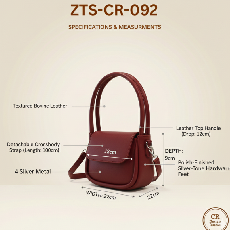 Crossbody Bag with Scarf For Women Fashion ZTS-CR-092