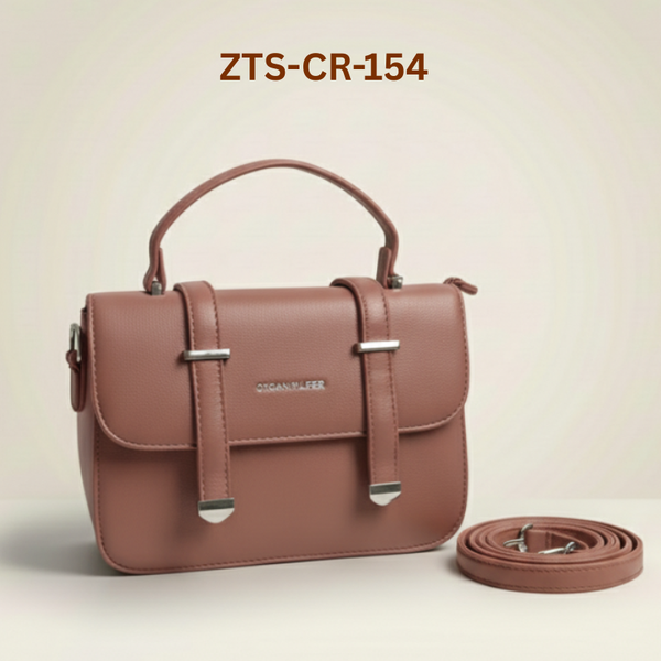 Chic Mauve Top-Handle Trendy Ladies Bag – Zeenat Styles ZTS-CR-154