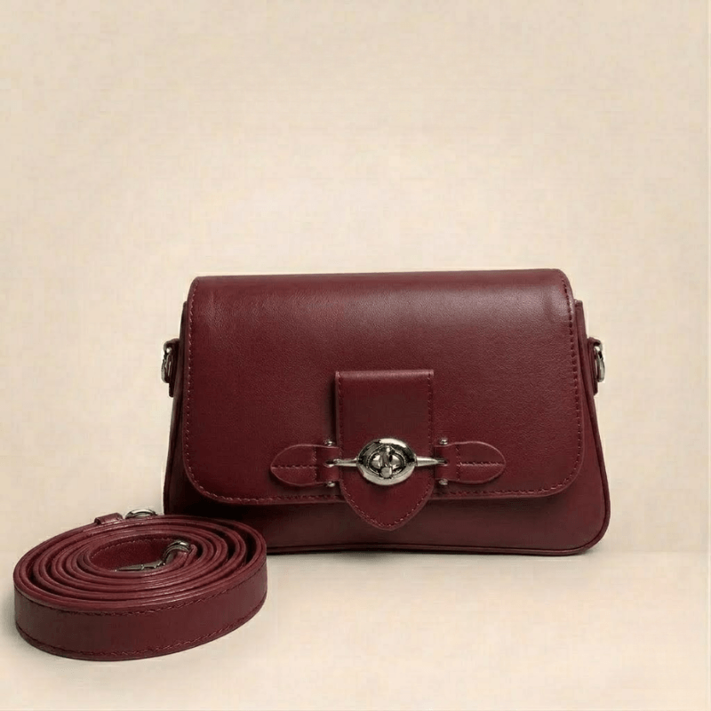 Luxury Structured Ladies Shoulder Bag Metallic Lock ZTS-CR-143