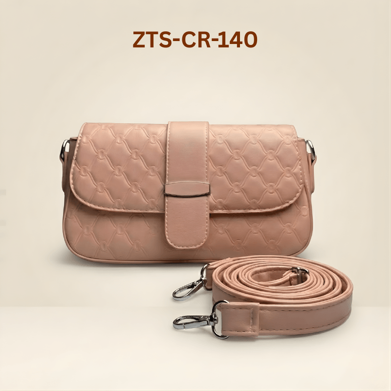 Luxury Quilted Ladies Shoulder Bag Metallic Bar ZTS-CR-140