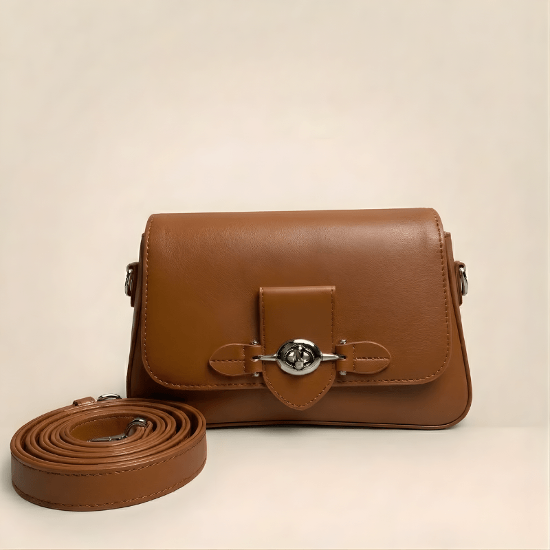 Luxury Structured Ladies Shoulder Bag Metallic Lock ZTS-CR-143