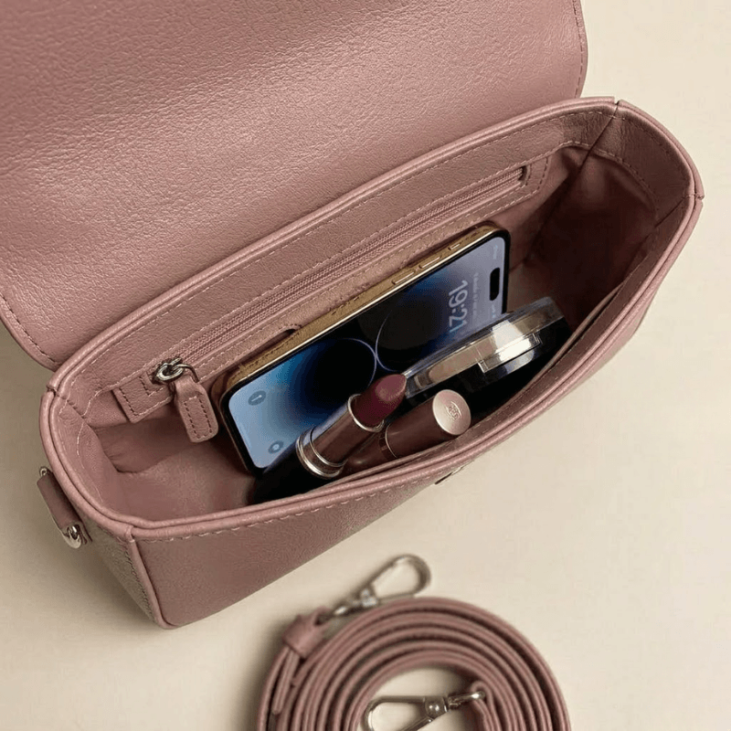 Luxury Structured Ladies Shoulder Bag Metallic Lock ZTS-CR-143