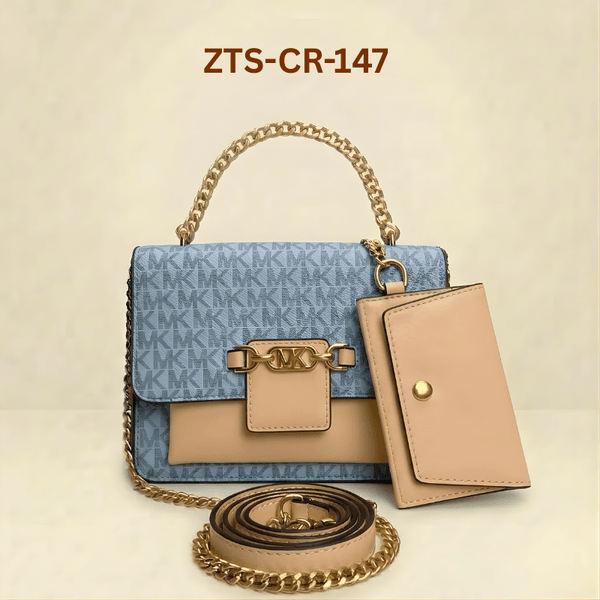 Handbag Signature Monogram Crossbody Bag with Mini Pouch ZTS-CR-147