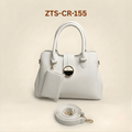 Luxury Smooth Ladies hand Bag With mini Pouch ZTS-CR-155