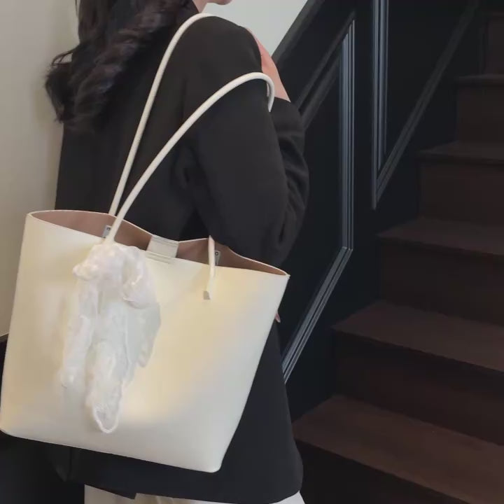 Luxury Tote Bag with Zipper