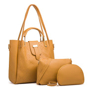 Unique Design Office High Capacity Leather Ladies Shoulder Hand Bag - Zeenat Style