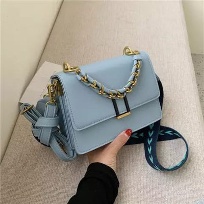 ZTS Strap Bag Female Bag Popular Elegant Handbag Fashion Stereotype Chain PU Bag - Zeenat Style
