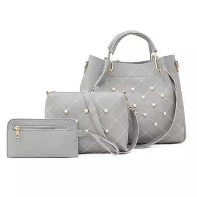 ZTS 3pcs Fashion Bucket Pu Leather Shoulder bags Women Handbags Ladies Luxury handbags - Zeenat Style