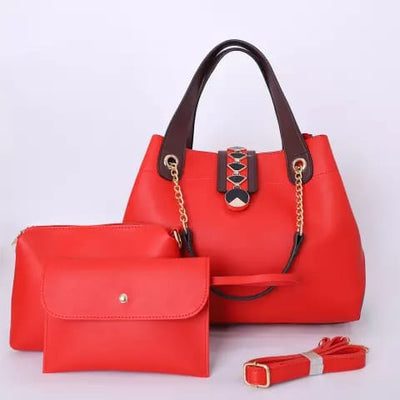 ZTS 3Pcs Handbag Set PU Leather Crossbody bag Purses Large Women - Zeenat Style